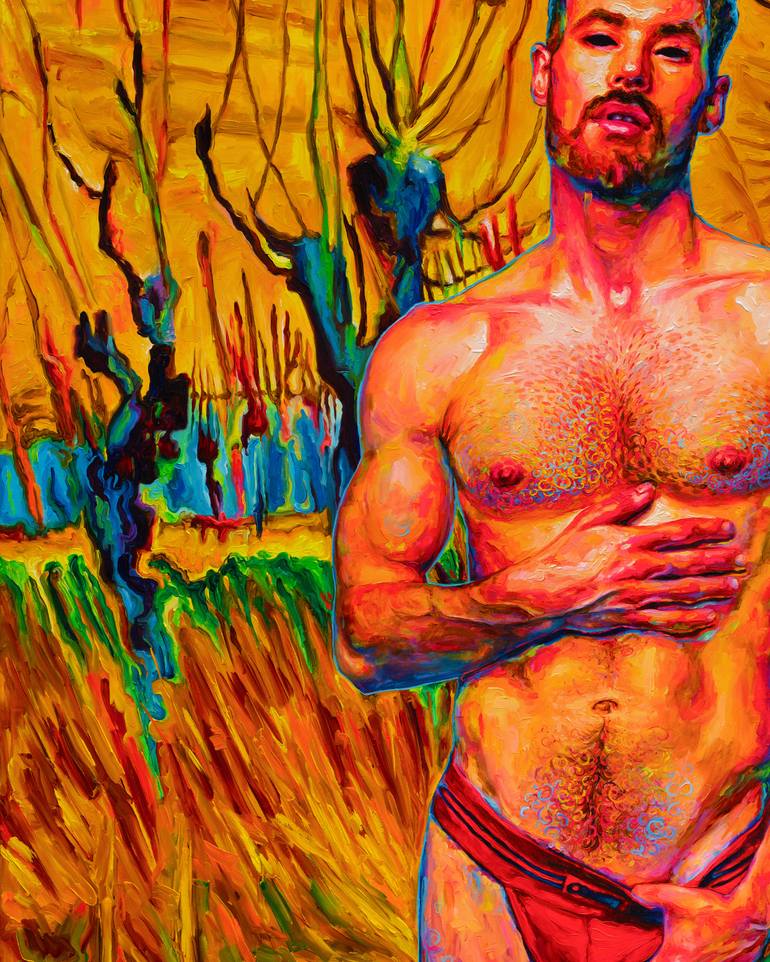 Original Impressionism Nude Painting by Oleksandr Balbyshev