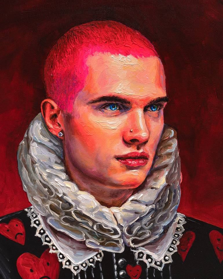 Original Figurative People Painting by Oleksandr Balbyshev