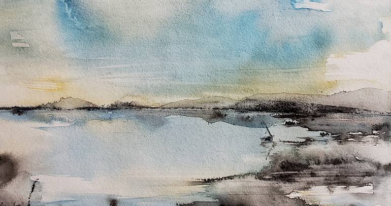 Original Figurative Seascape Painting by Muriel Mougeolle