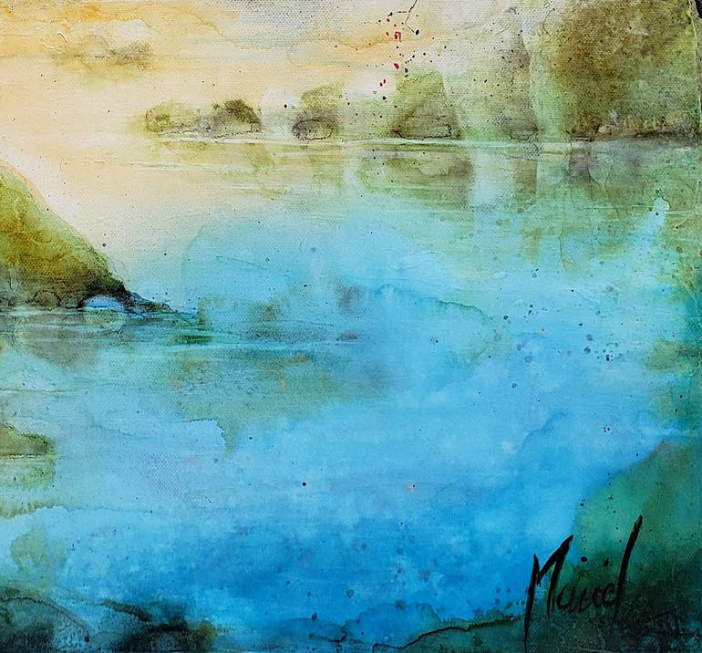 Original Contemporary Seascape Painting by Muriel Mougeolle
