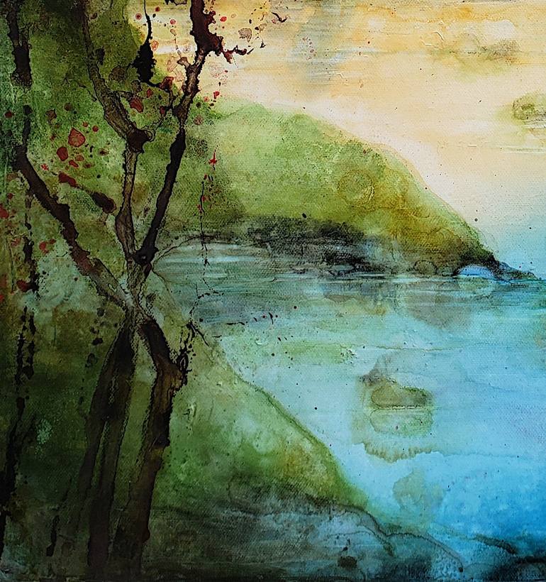 Original Contemporary Seascape Painting by Muriel Mougeolle