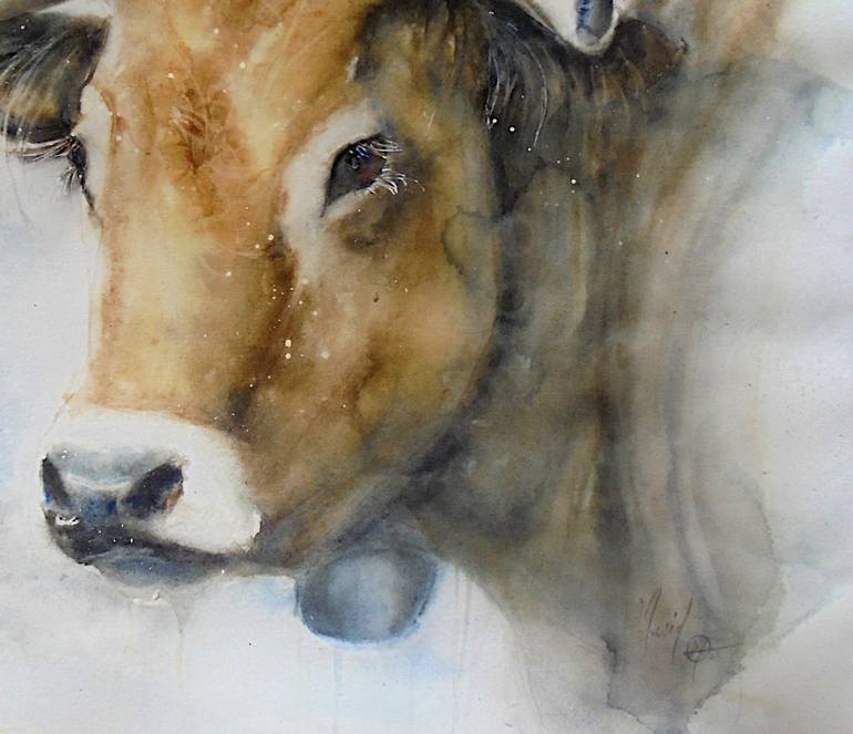 Original Animal Painting by Muriel Mougeolle