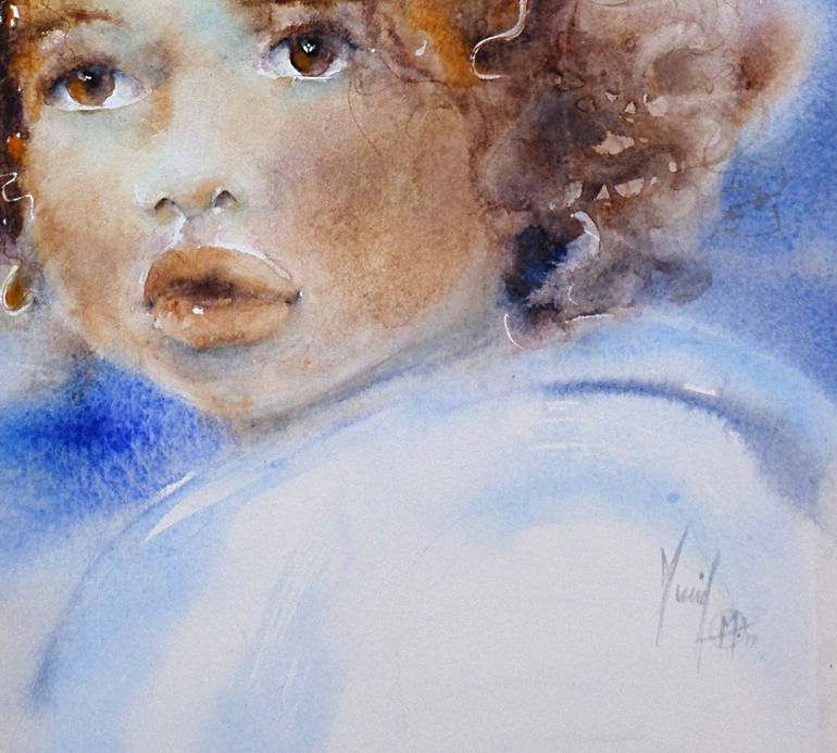 Original Children Painting by Muriel Mougeolle