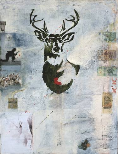 Saatchi Art Artist Beth O'Donnell; Collage, “The Hunt” #art