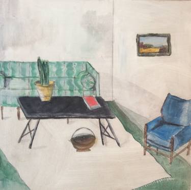 Original Abstract Expressionism Interiors Paintings by Karen Foster