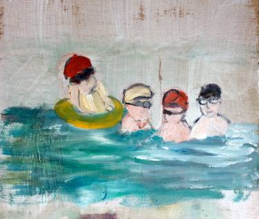 Original Impressionism Beach Paintings by Karen Foster