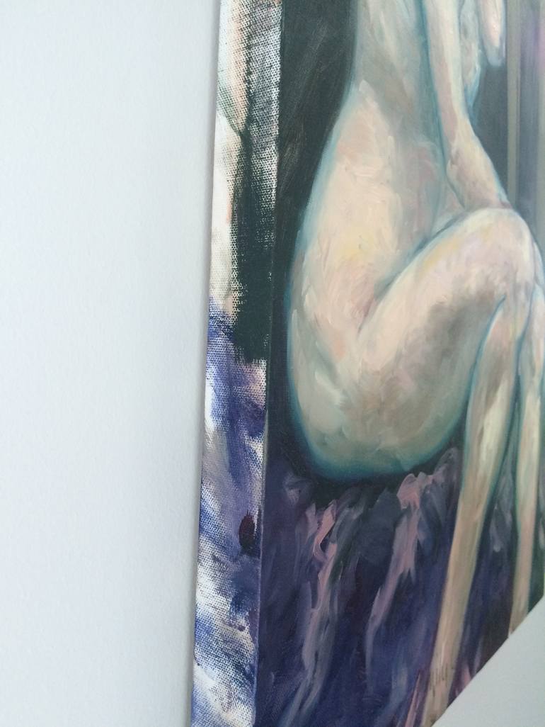 Original Impressionism Nude Painting by Emily Cathcart