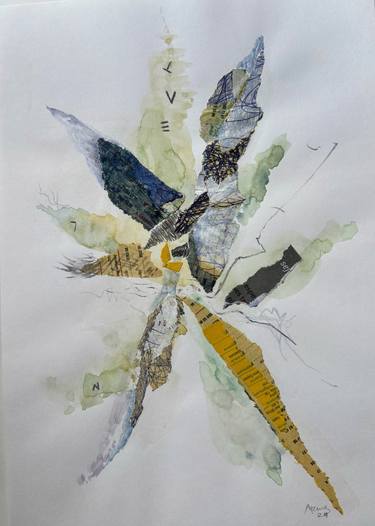 Original Abstract Expressionism Abstract Mixed Media by Anete Ring