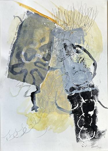 Original Abstract Expressionism Abstract Mixed Media by Anete Ring
