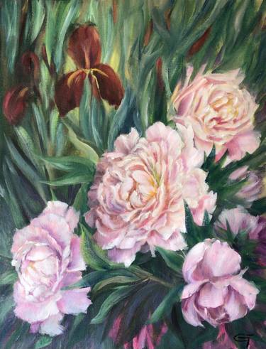 Original Impressionism Floral Painting by Gina Art House