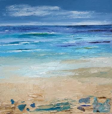 Original Abstract Beach Paintings by Ann Palmer