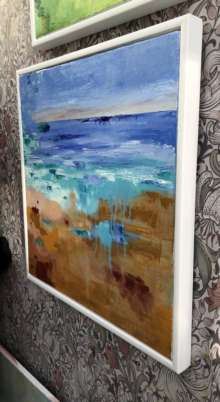 Original Abstract Seascape Painting by Ann Palmer