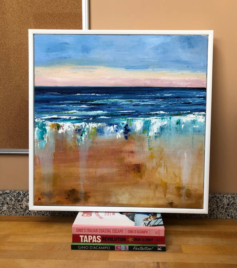 Original Abstract Seascape Painting by Ann Palmer