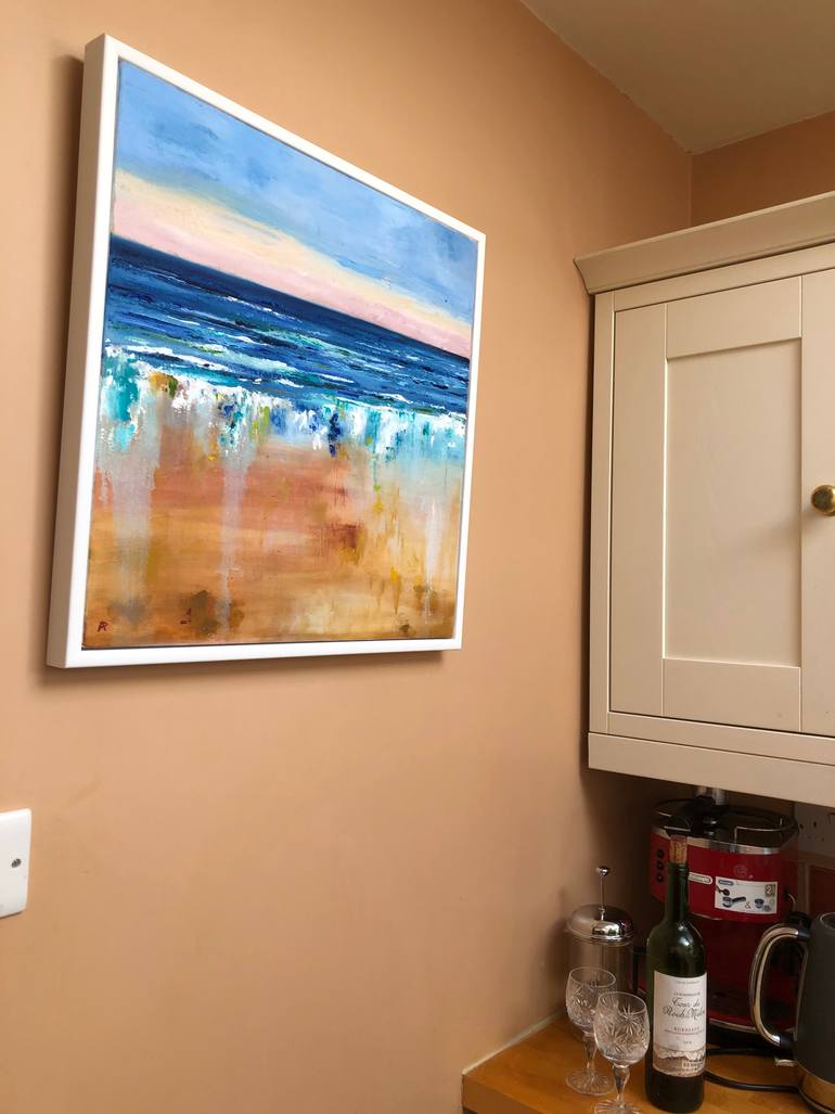 Original Abstract Seascape Painting by Ann Palmer