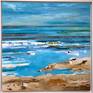 Seascape painting framed