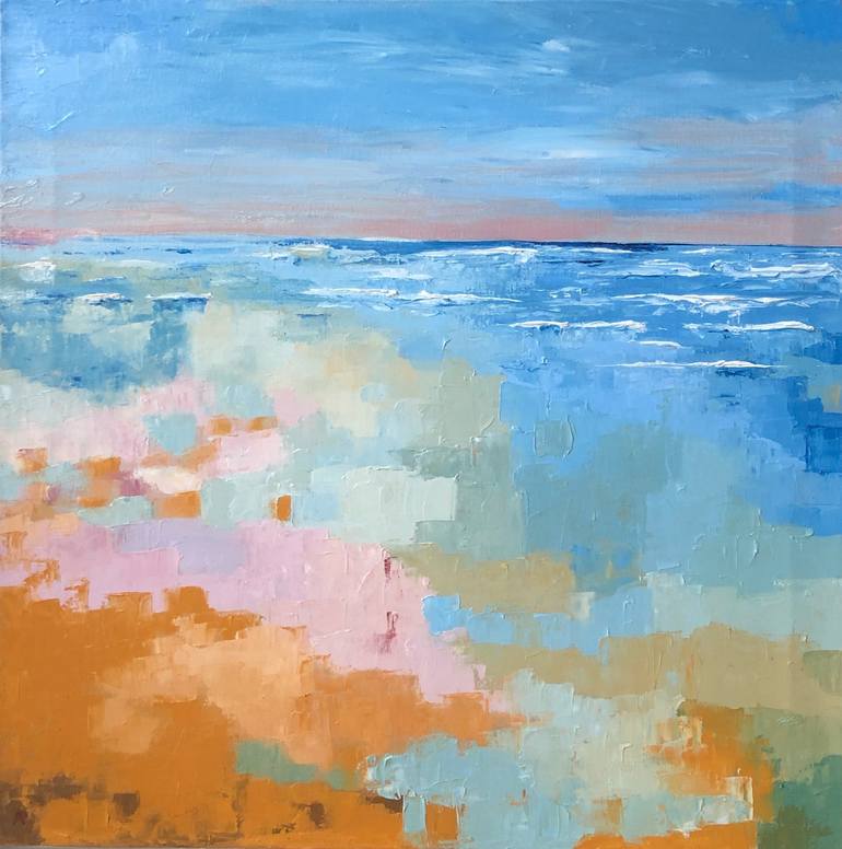 Original Abstract Seascape Painting by Ann Palmer