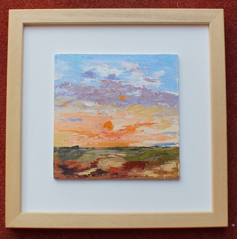 Original Abstract Landscape Painting by Ann Palmer