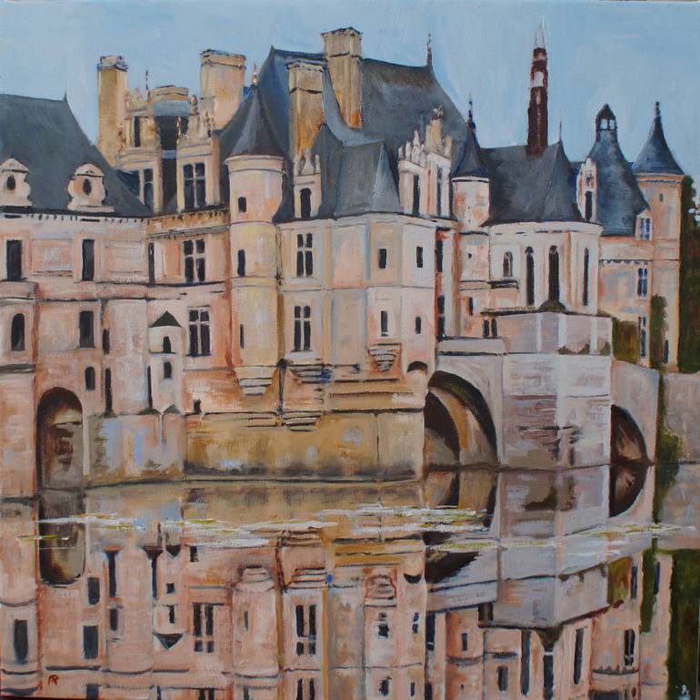 Original Architecture Painting by Ann Palmer