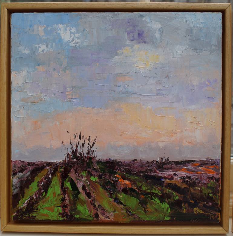 Original Abstract Expressionism Landscape Painting by Ann Palmer