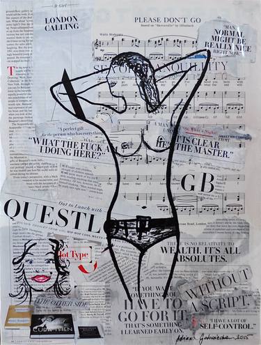 Original Erotic Collage by Adriana Gotowiecka