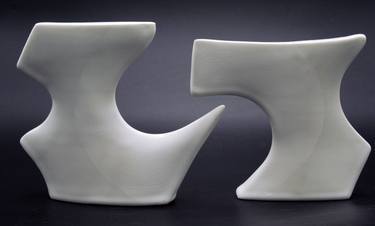 Original Black & White Abstract Sculpture by kate nelson