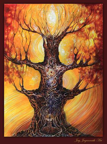 Print of Tree Paintings by Jay Jagannath Das