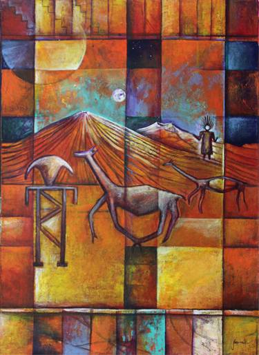 Original Figurative Abstract Painting by Jay Jagannath Das