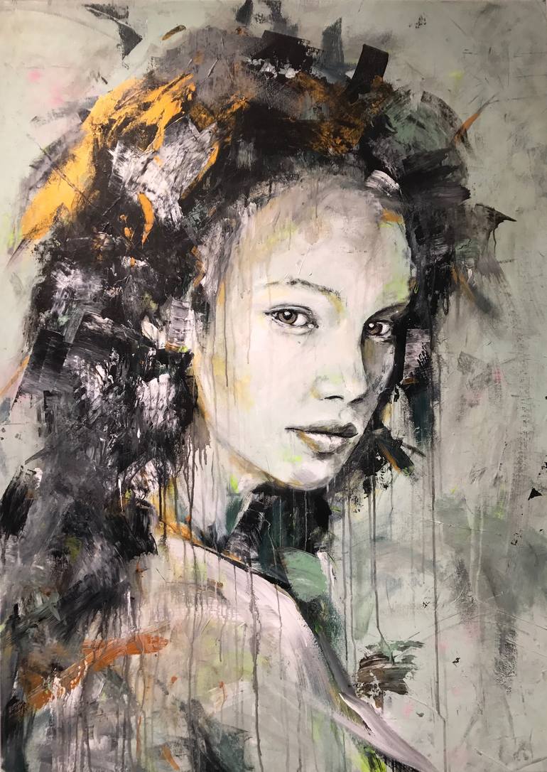 'Portrait of Louisa' Painting by Joost Verhagen | Saatchi Art