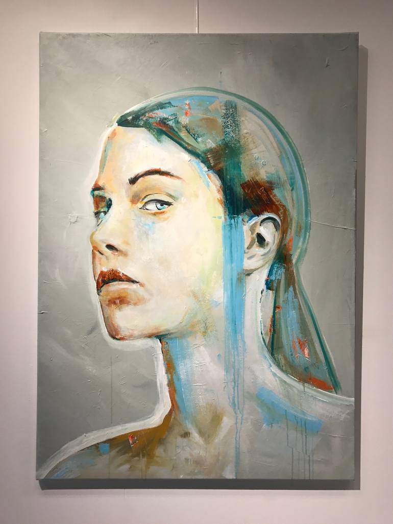 Original Abstract Portrait Painting by Joost Verhagen