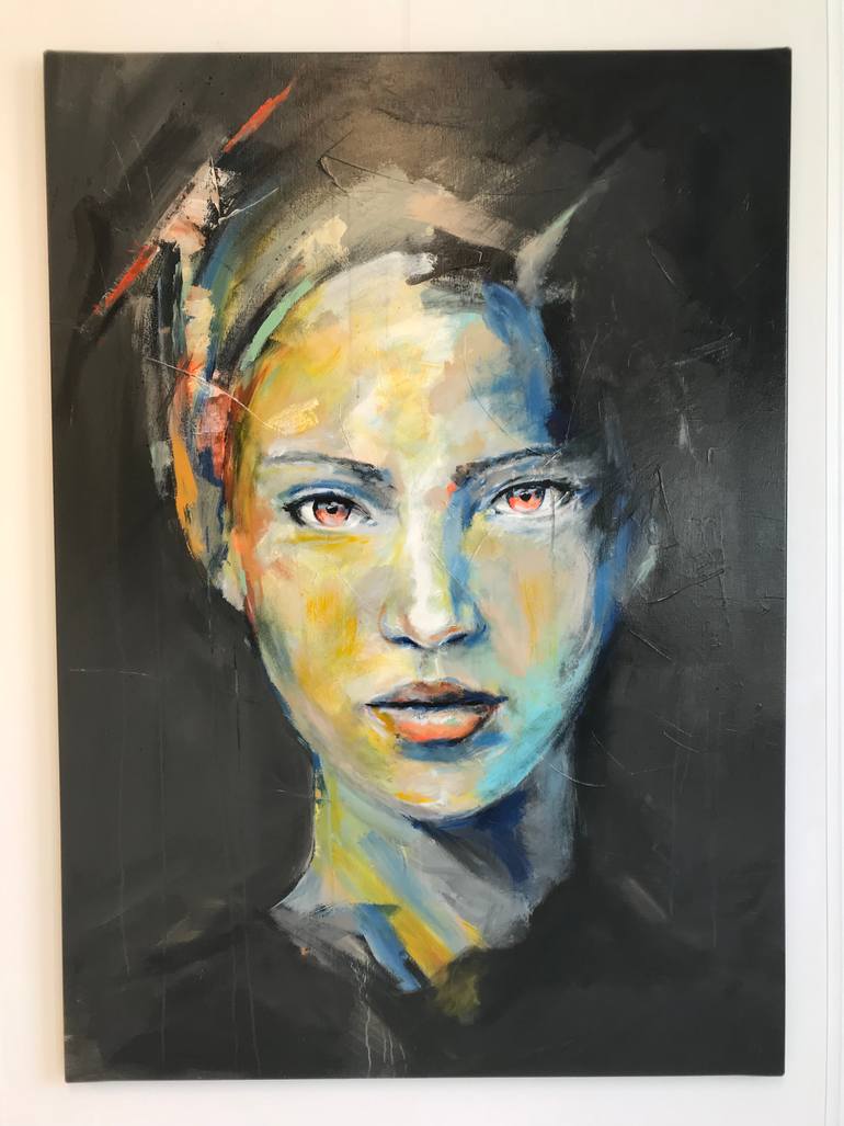 Original Expressionism People Painting by Joost Verhagen