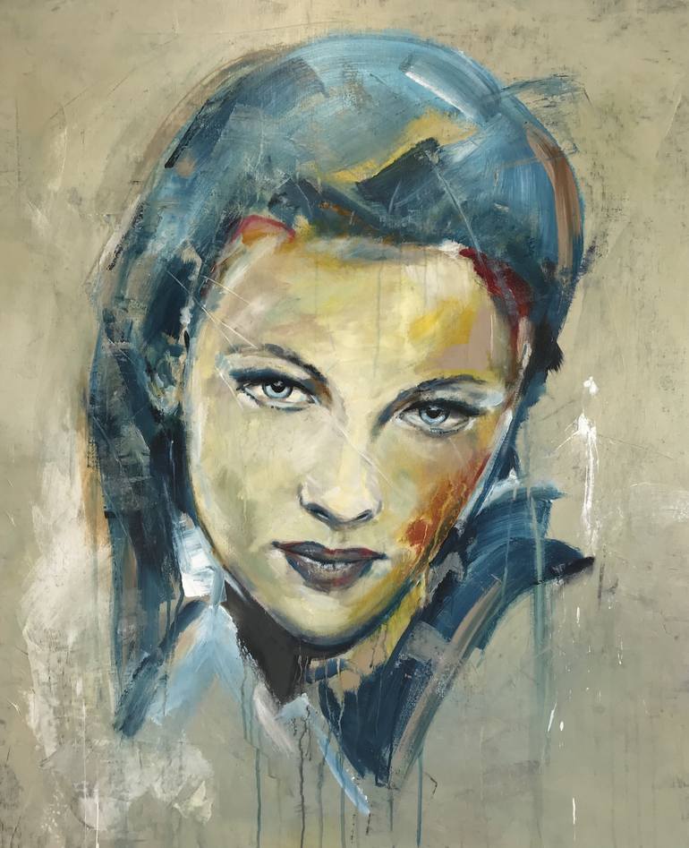 Portrait of Florida Painting by Joost Verhagen | Saatchi Art