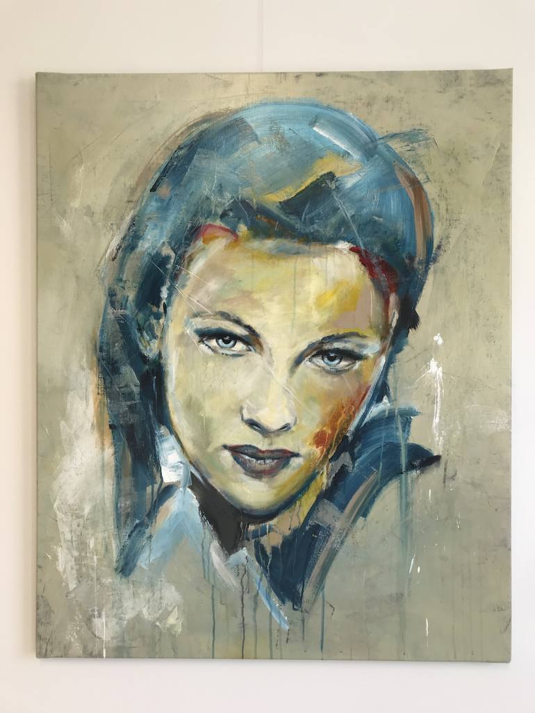 Original Abstract Portrait Painting by Joost Verhagen