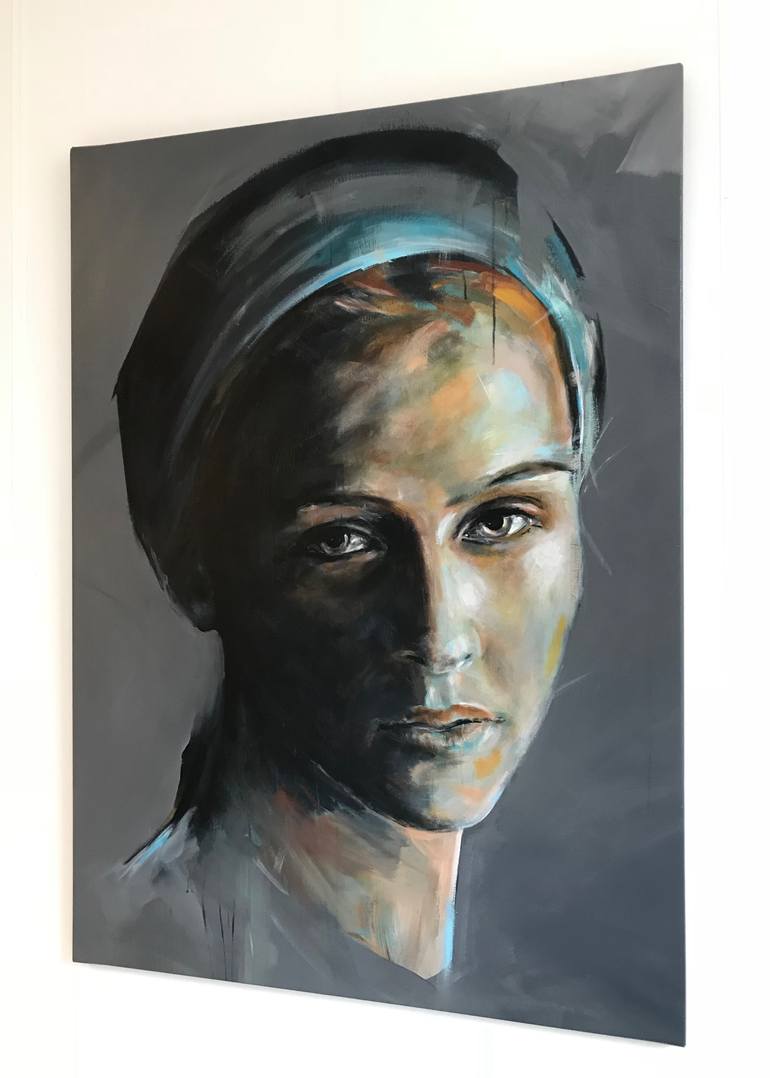 Original Modern Portrait Painting by Joost Verhagen