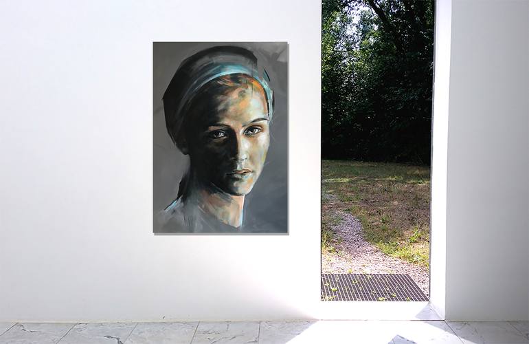 Original Modern Portrait Painting by Joost Verhagen