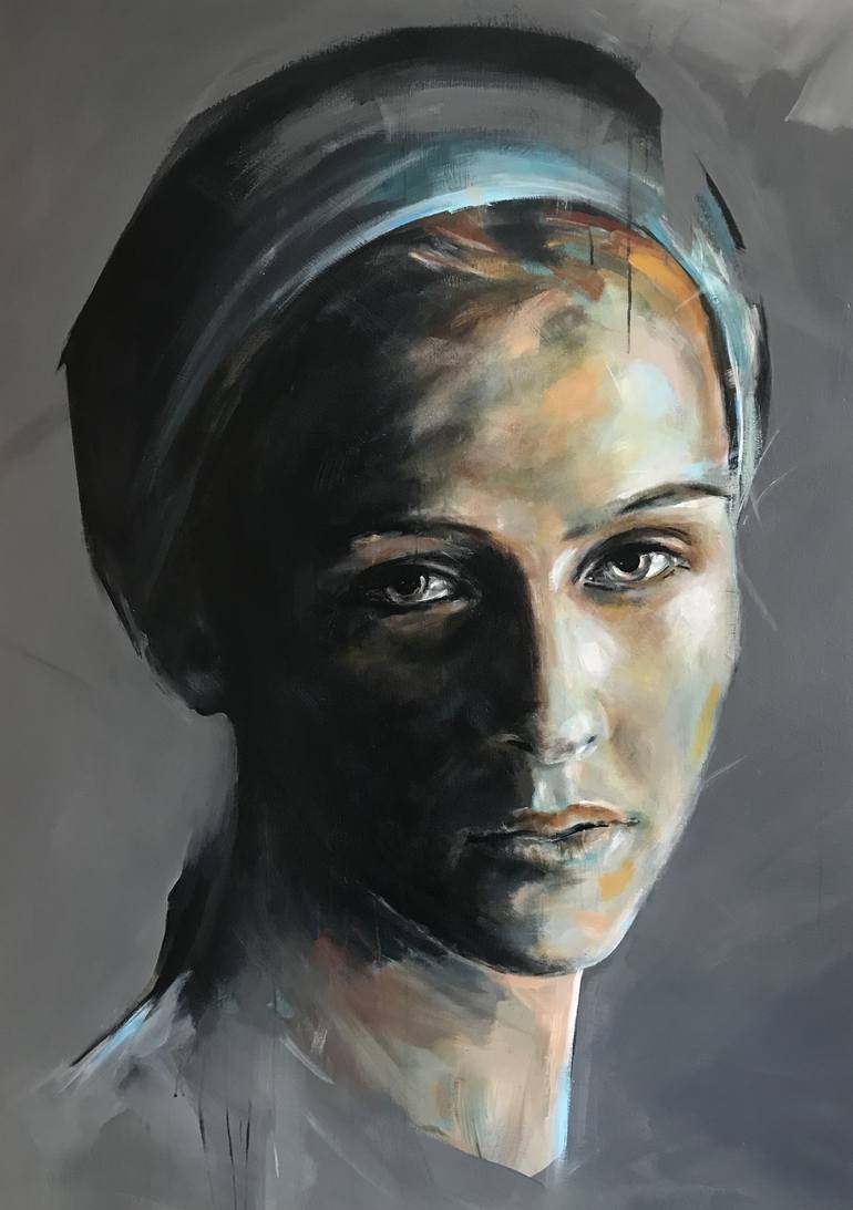 Original Modern Portrait Painting by Joost Verhagen