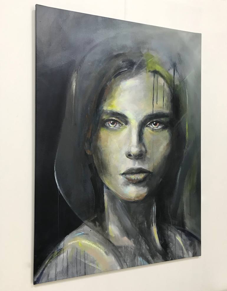 Original Abstract Portrait Painting by Joost Verhagen