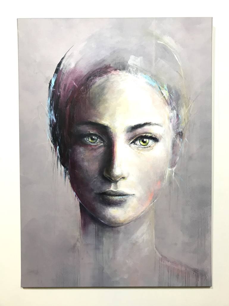 Original Abstract Portrait Painting by Joost Verhagen