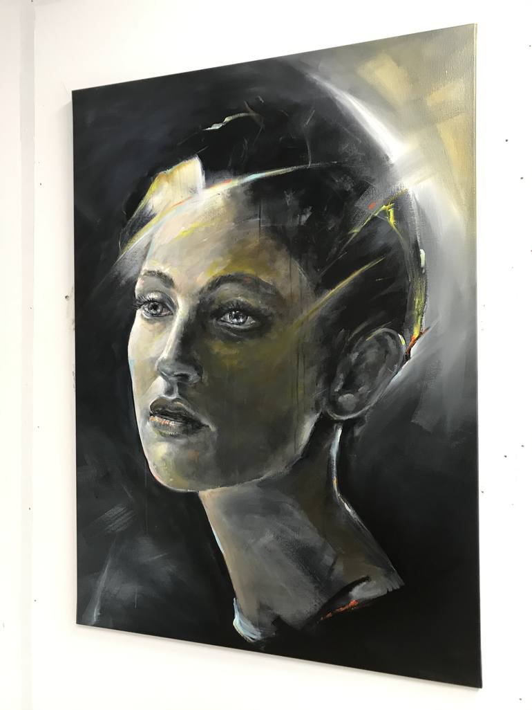 Original Abstract Portrait Painting by Joost Verhagen