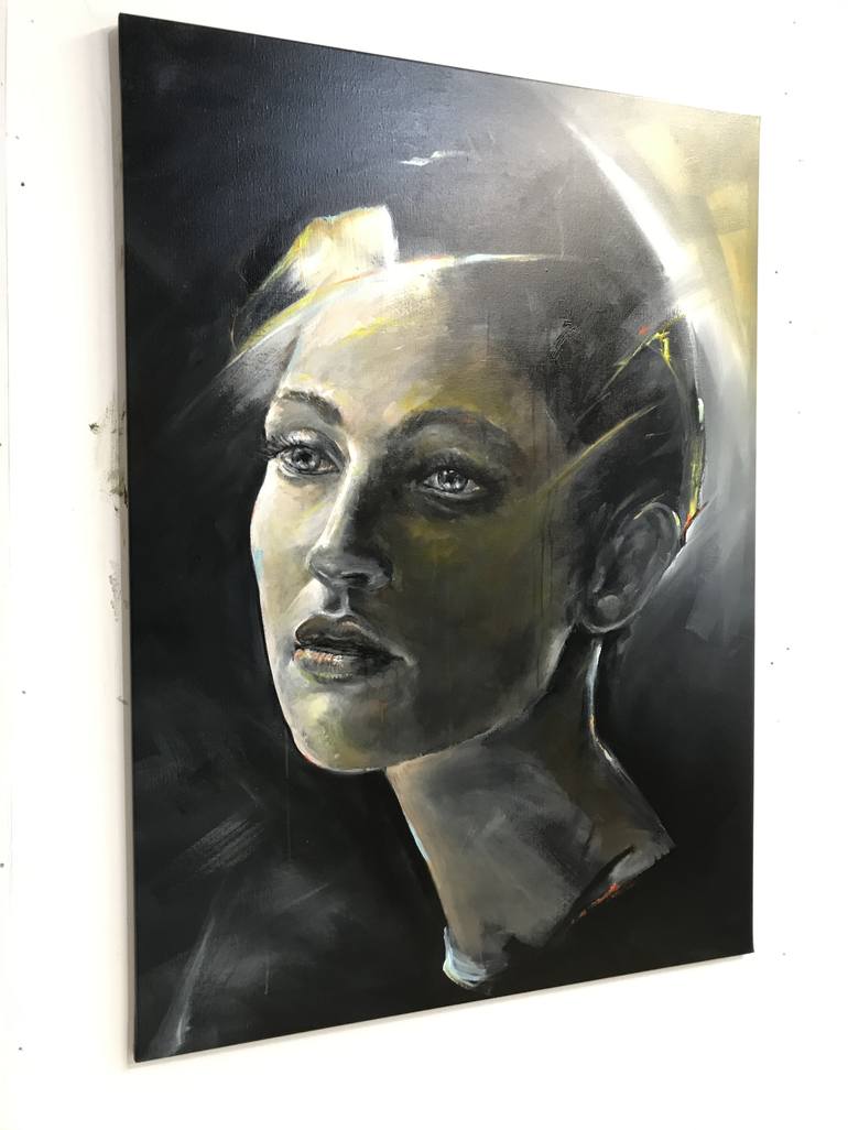 Original Abstract Portrait Painting by Joost Verhagen