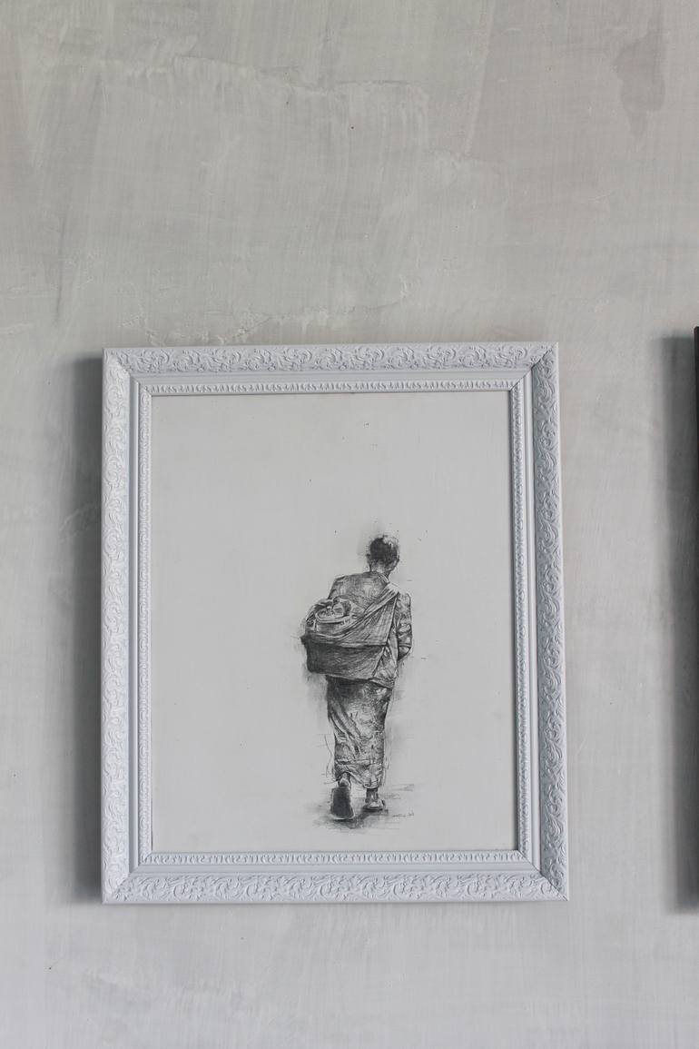 Original Expressionism People Drawing by Taufiq Umar
