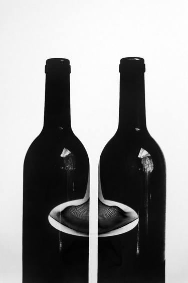 Two bottles and one glass, limited original edition 1/10 thumb
