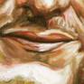 Portrait of Patrick Swayze - Detail