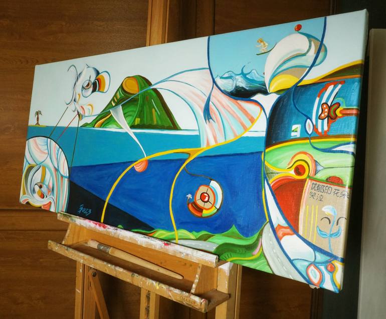 Original Expressionism Landscape Painting by Paolo Borile