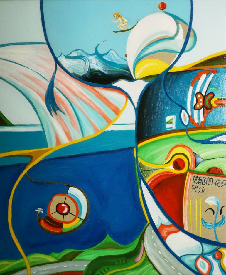 Original Expressionism Landscape Painting by Paolo Borile