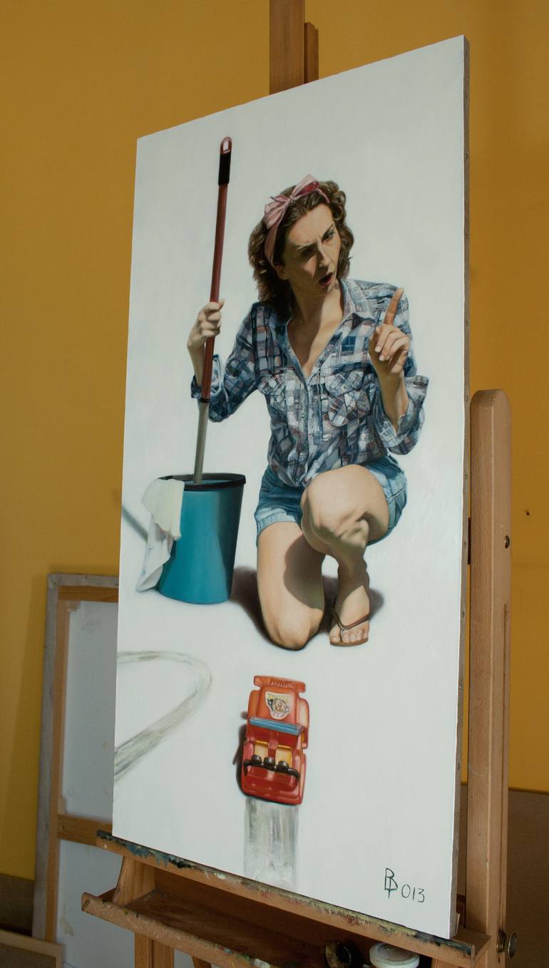 Original Figurative People Painting by Paolo Borile