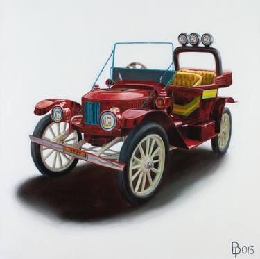 Print of Figurative Car Paintings by Paolo Borile