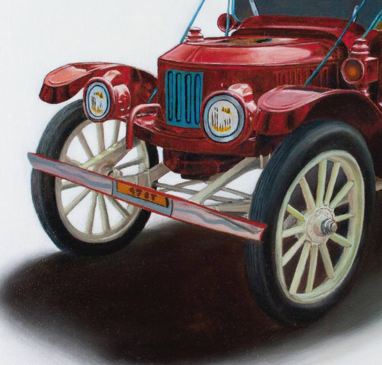Original Figurative Car Painting by Paolo Borile