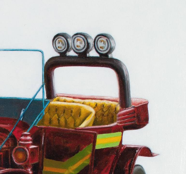 Original Figurative Car Painting by Paolo Borile