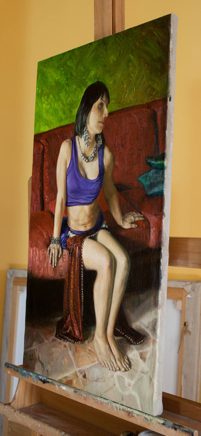 Original Figurative People Painting by Paolo Borile