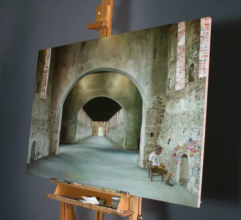 Original Figurative People Painting by Paolo Borile